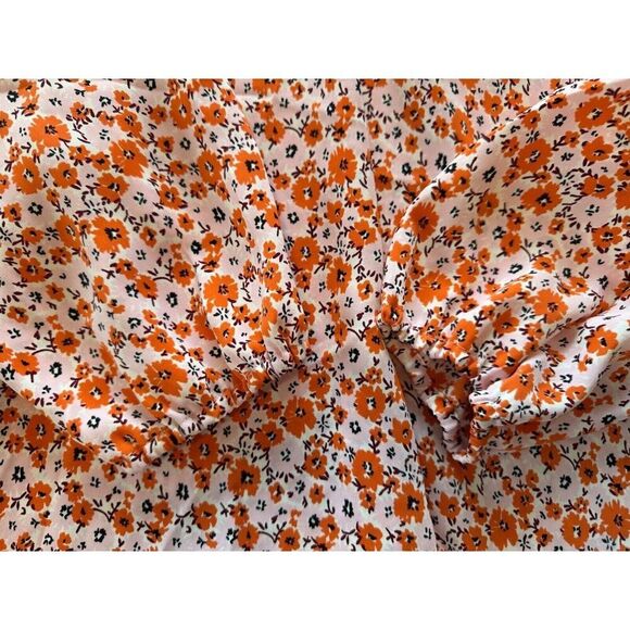 Mario Serrani Italy Women's Plus 2X Floral Blouse Top Boho - Picture 4 of 6